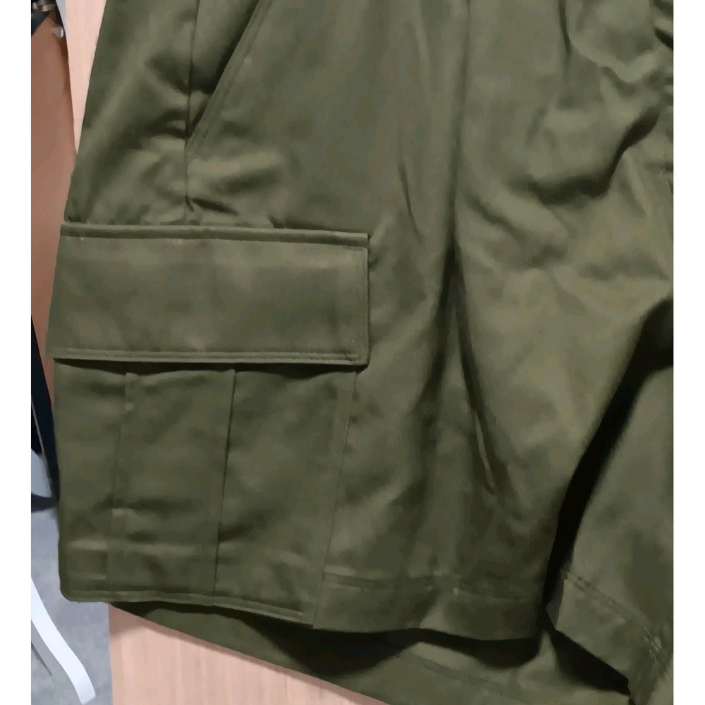 Old Navy Size‎ 16 Olive Green Ladies High-Waist Short  Cargo Belted - Picture 3 of 7